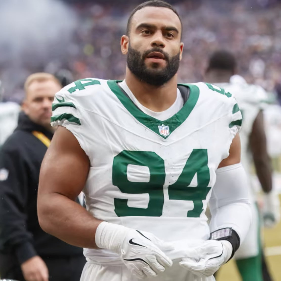 Solomon Thomas GAME WORN 💪 10/20/24 New York Jets Nike NFL Jersey 👕 vs Pittsburgh Steelers Also includes Professional Sports Authenticator 🛡️