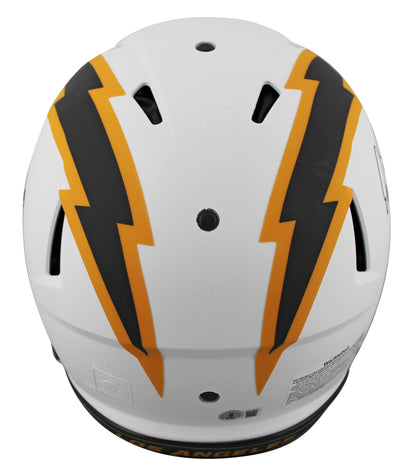 Dan Fouts Signed Los Angeles Chargers Full-Size Authentic On-Field Lunar Eclipse Alternate Speed Helmet Inscribed "HOF 93"