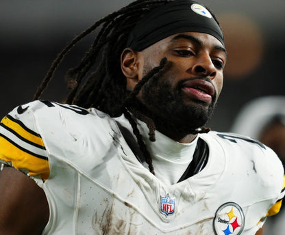 Najee Harris GAME WORN💪09/08/24 PHOTO MATCHED📸Steelers NFL Jersey👕Inc.COA💥