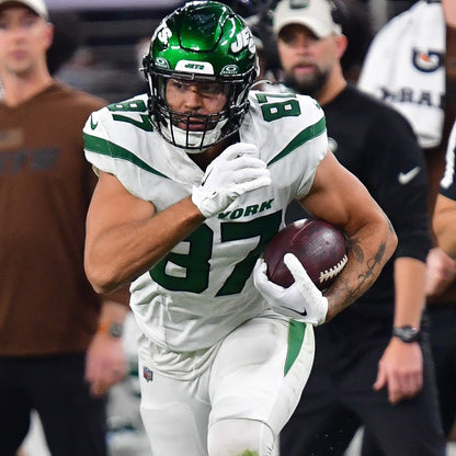 C.J. Uzomah GAME WORN/USED 💪 New York Jets Nike NFL Jersey 👕 with PSA Authenticity🛡️ Salute 2 Service Game