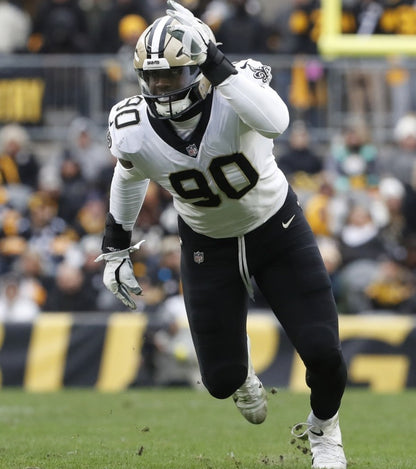 Tanoh Kpassagnon GAME WORN 💪 10/02/22 New Orleans Saints ⚜️ Nike NFL Jersey 🎽 vs. Minnesota Vikings - PSA Authenticated 🛡️