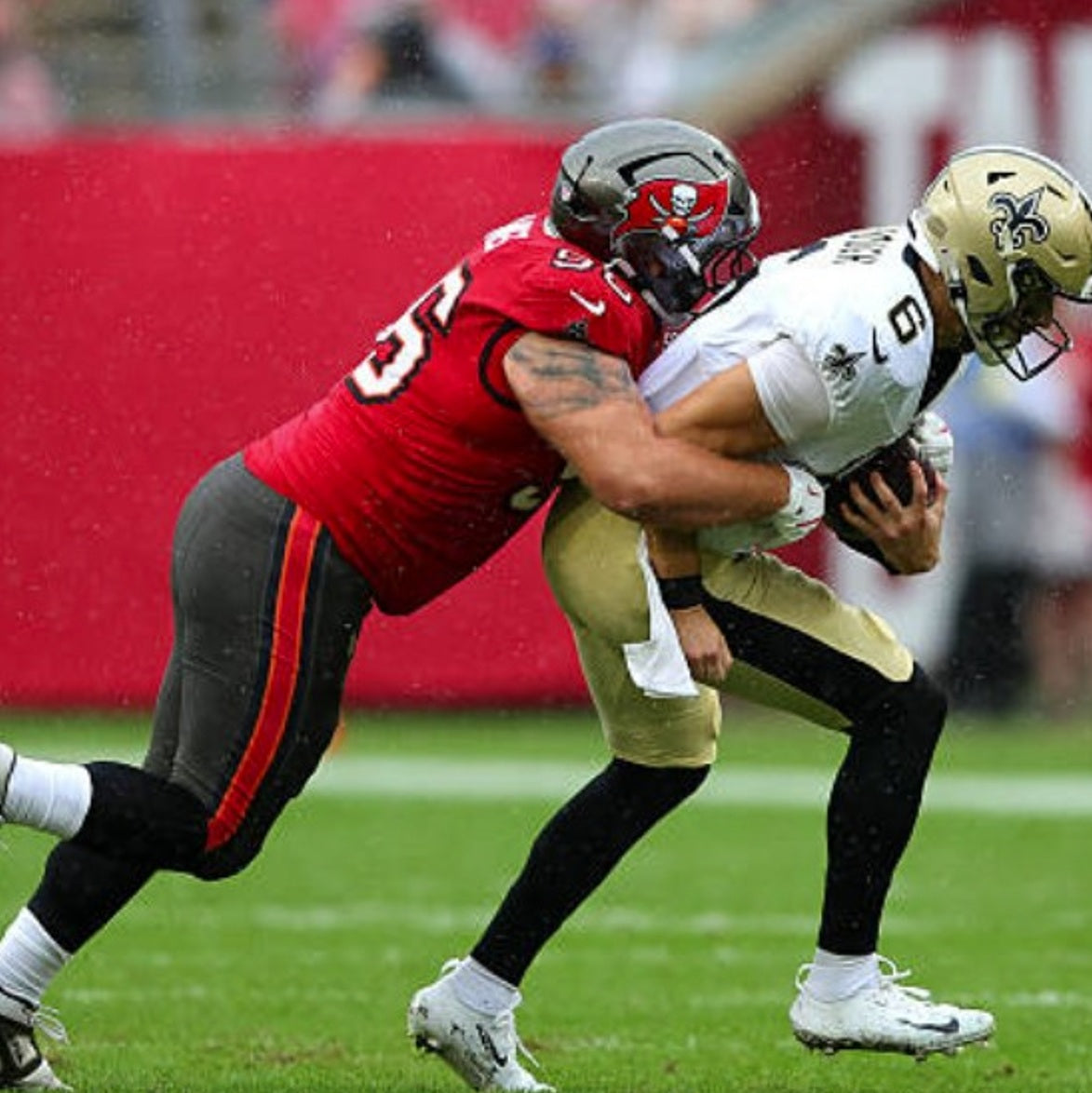 Greg Gaines GAME WORN 12/07/25 Tampa Bay Buccaneers OnField NFL Jersey vs New Orleans Saints Also includes COA 🛡️