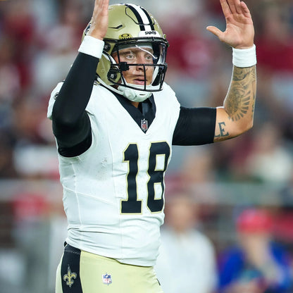 Spencer Rattler GAME WORN 09/28/25 New Orleans Saints ⚜️ Nike NFL Jersey vs Bills Includes PSA Authenticity 🛡️