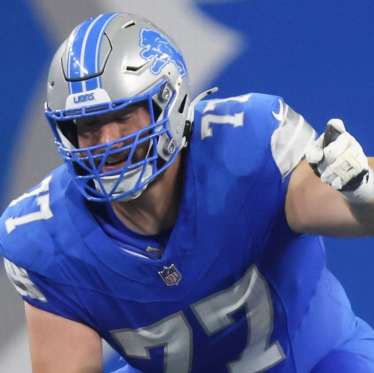 Frank Ragnow GAME WORN 💪 11/19/23 Detroit Lions 🦁 Nike NFL Jersey 👕 vs. Chicago Bears Salute 2 Service game  Inc. PSA Certification 🛡️