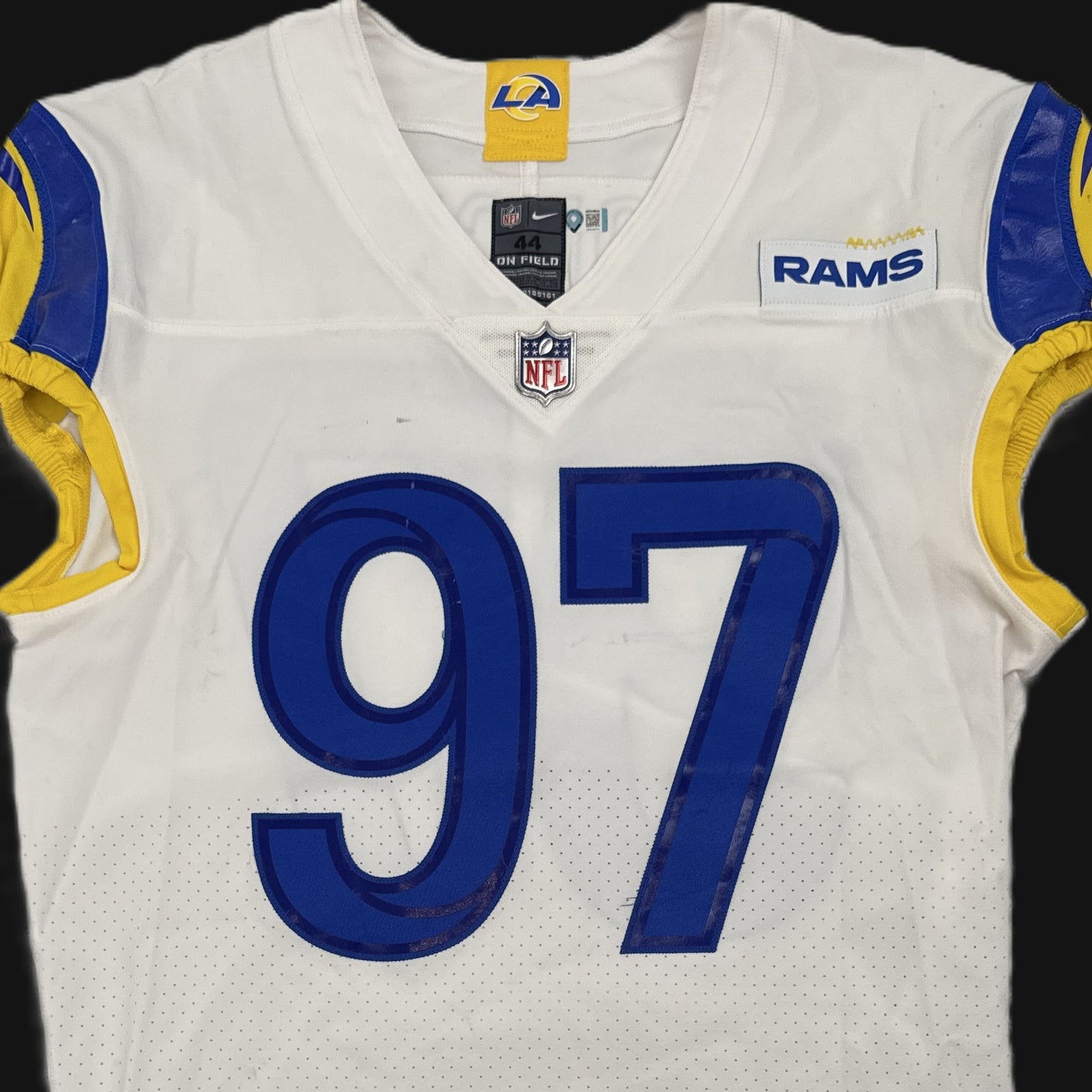 Michael Hoecht GAME-ISSUED💪Los Angeles Rams🐏NFL On-Field Jersey👕Inc.COA📄
