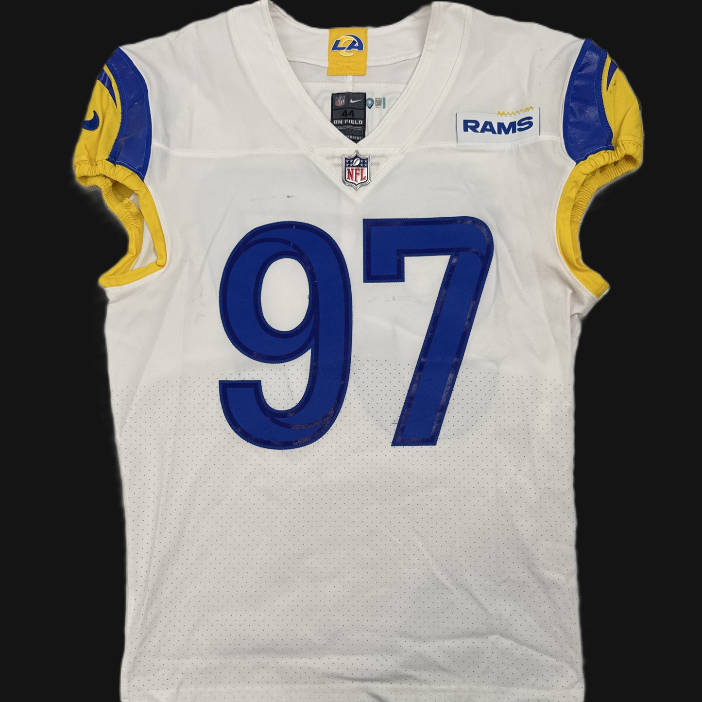 Michael Hoecht GAME-ISSUED💪Los Angeles Rams🐏NFL On-Field Jersey👕Inc.COA📄