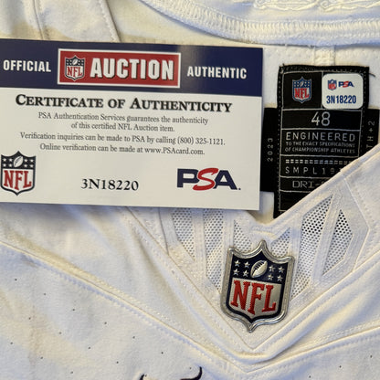 Joe Huber GAME WORN 💪 09/28/25 Minnesota Vikings vs Pittsburgh Steelers Nike NFL Jersey Also includes PSA Authentication