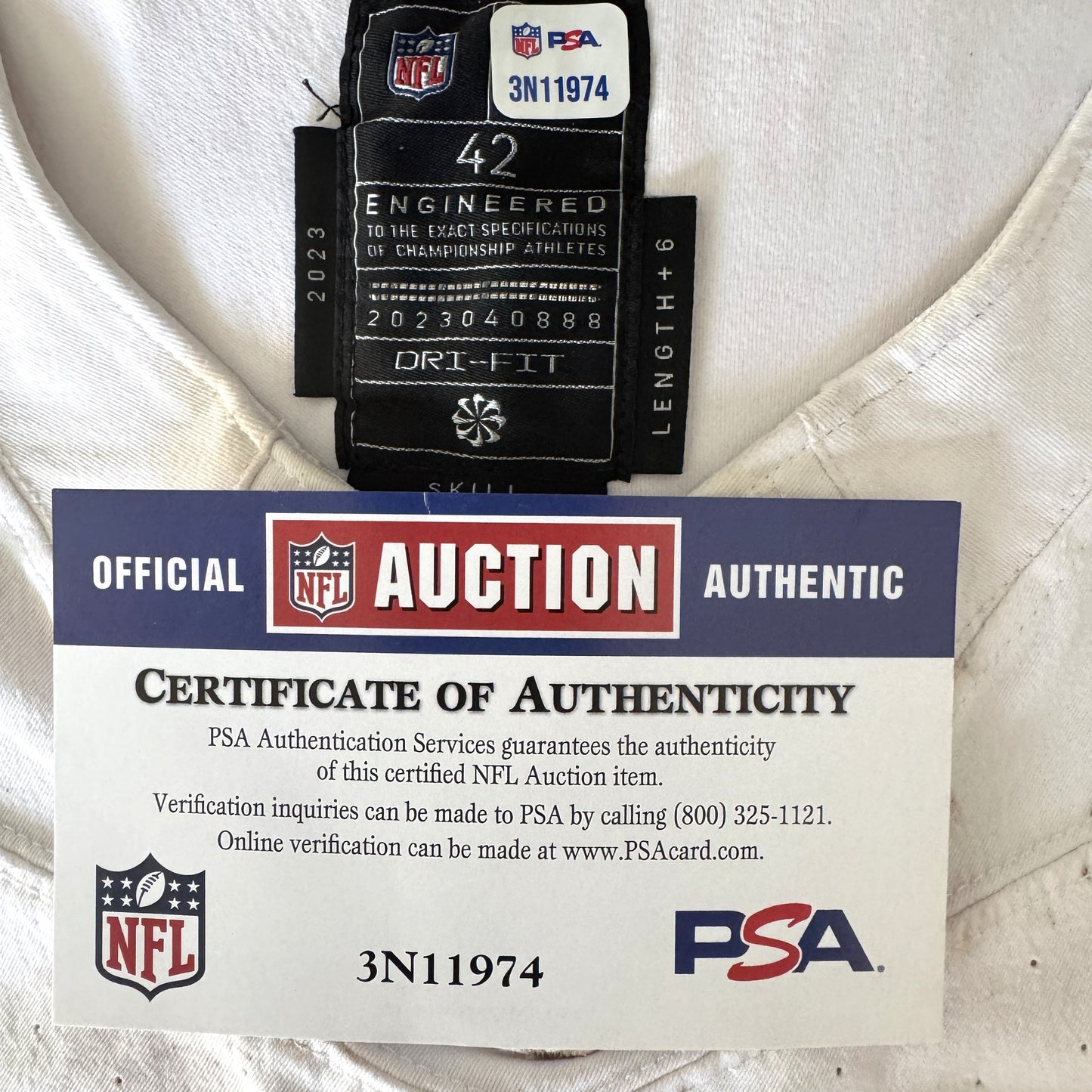 Roschon Johnson GAME WORN 10/27/24 PHOTO MATCHED Chicago Bears Nike NFL Jersey vs Washington Commanders Also includes COA 🛡️
