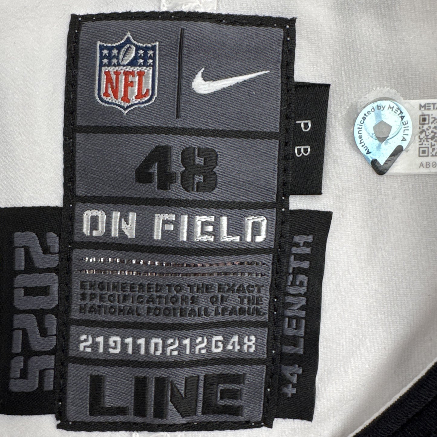 Vita Vea GAME-ISSUED💪Tampa Bay Buccaneers On-Field Nike NFL Jersey🎽Inc.COA📄