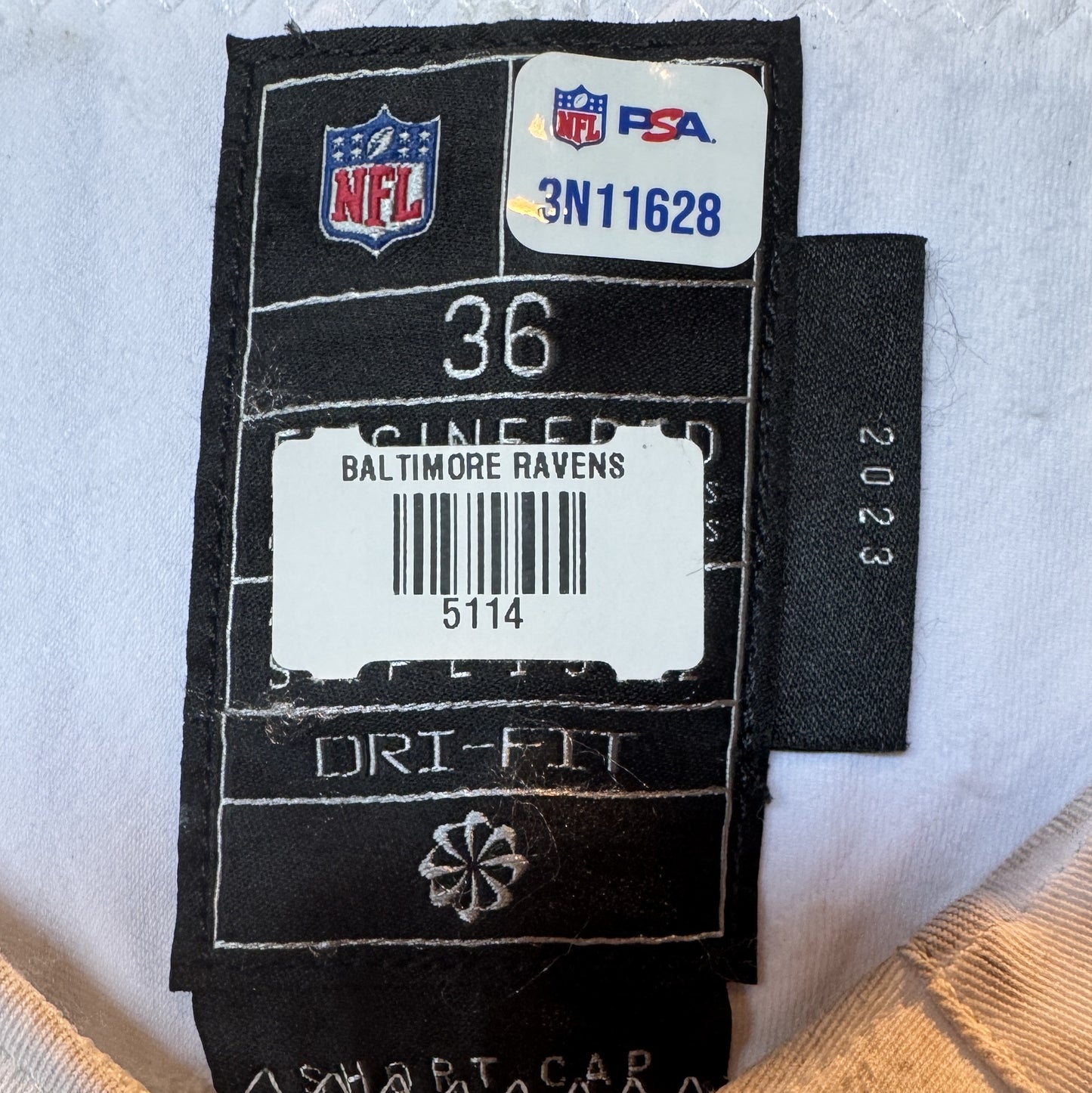 Justice Hill GAME-WORN💪10/06/24 PHOTO-MATCHED📸Baltimore Ravens💜NFL Jersey vs. Bengals