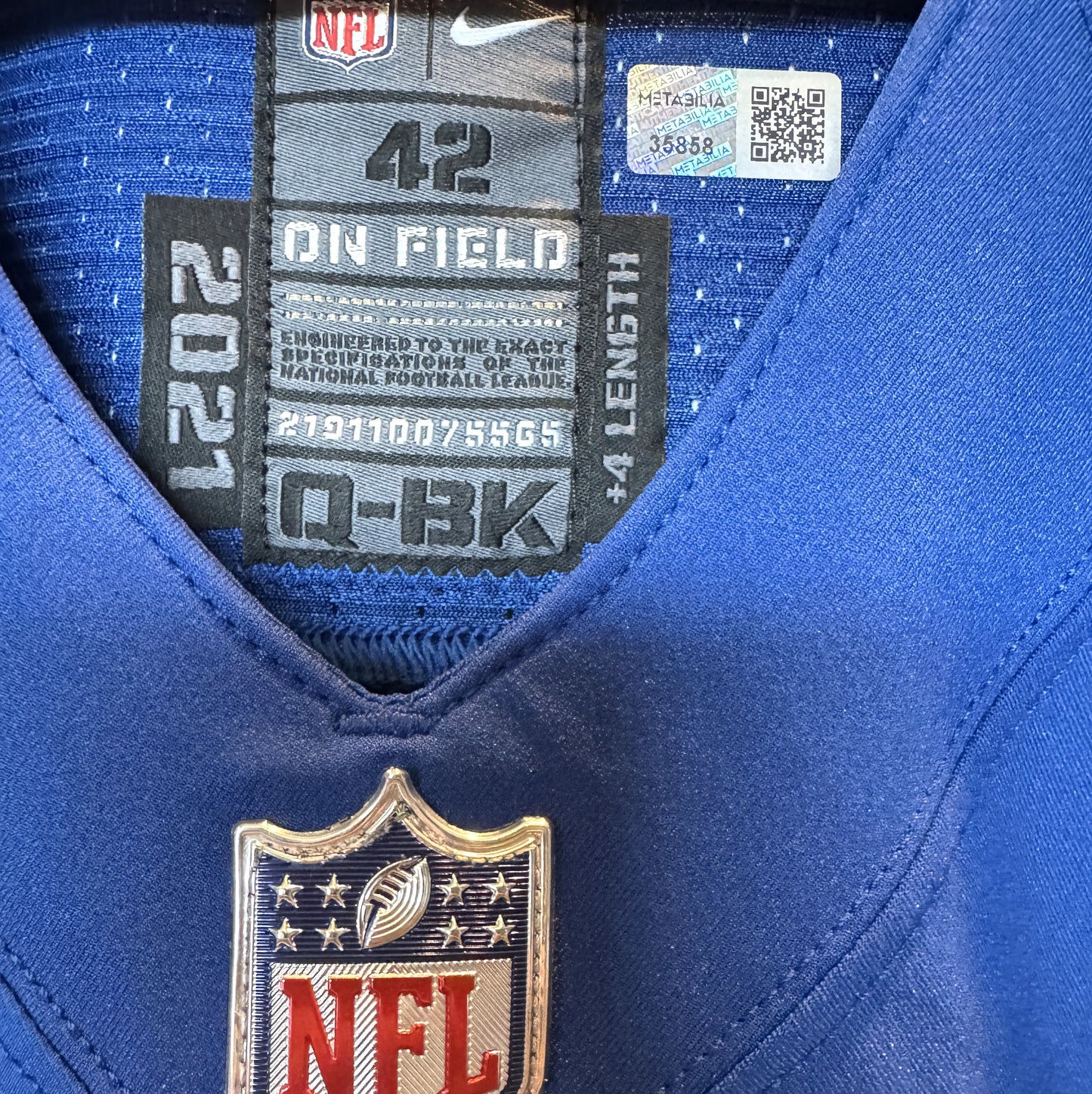Matt Ryan GAME ISSUED 💪 Indianapolis Colts 🐎 Nike NFL Jersey 👕 Includes COA📄 & Captain's Patch
