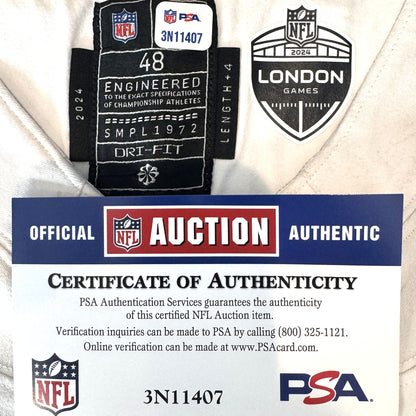 Cam Robinson GAME USED 💪 10/13/24 Jacksonville Jaguars 🐆 Nike NFL Jersey 👕 Inc. PSA COA 🛡️ vs. Chicago Bears (NFL London Game) 🌍