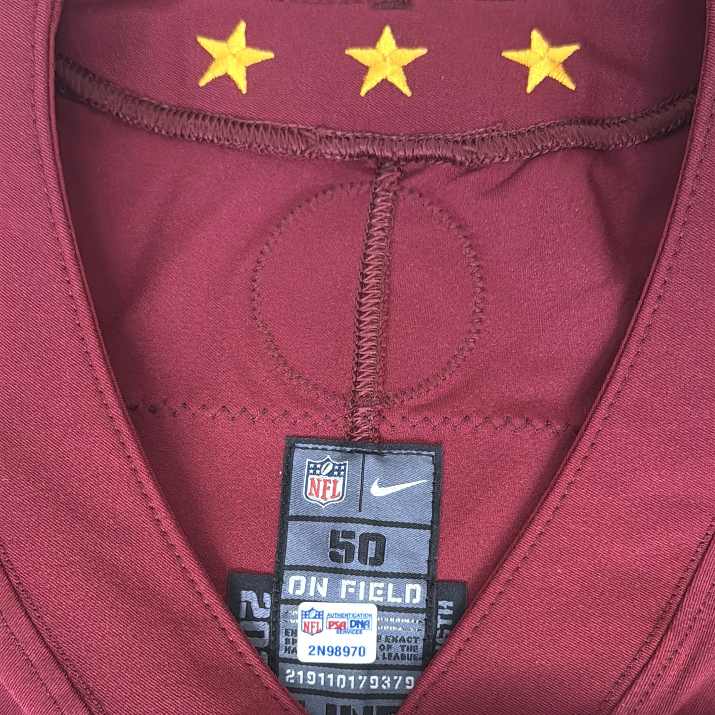 Jonathan Allen Hand-Signed Washington Commanders Authentic On-Field Nike NFL Jersey