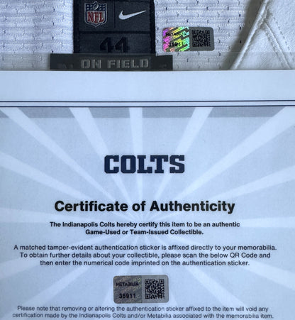 Jonathan Taylor SIGNED TEAM ISSUED Indianapolis Colts Nike NFL Jersey 👕 Also includes COA 🛡️