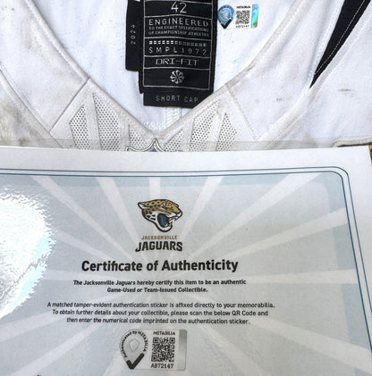 Brenton Strange GAME WORN 11/23/25 Jacksonville Jaguars 🐆 NFL Jersey vs Arizona Cardinals Also Includes Certificate of Authenticity