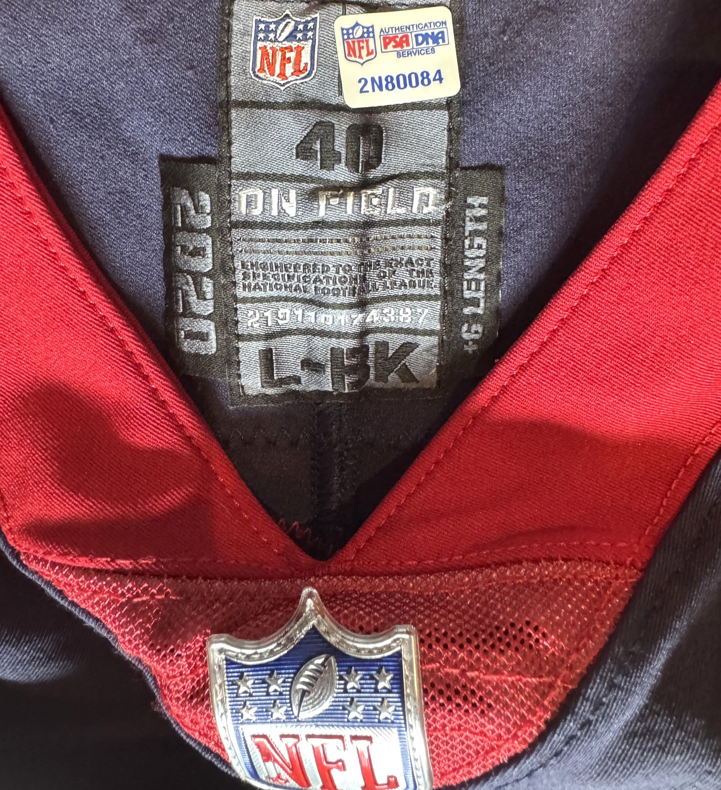 Brandin Cooks GAME WORN 💪 10/10/2021 PHOTO MATCHED 📸 Houston Texans NFL Jersey 🎽 vs. New England Patriots Also inc. PSA Authenticity 🛡️