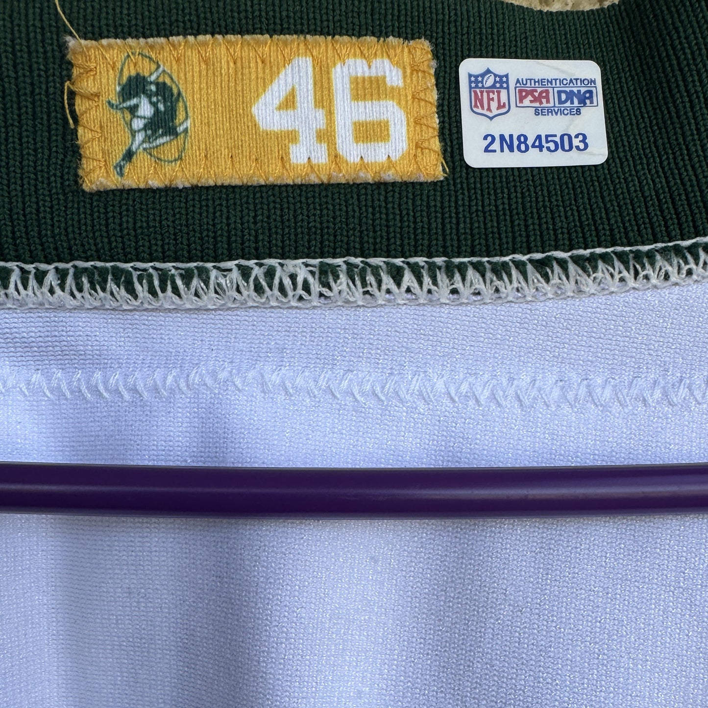 Kenny Clark GAME WORN 💪 and Signed 🖋️ Green Bay Packers⚪🟢 NFL Jersey👕 Also includes Captains Patch and PSA Authenticity 🛡️