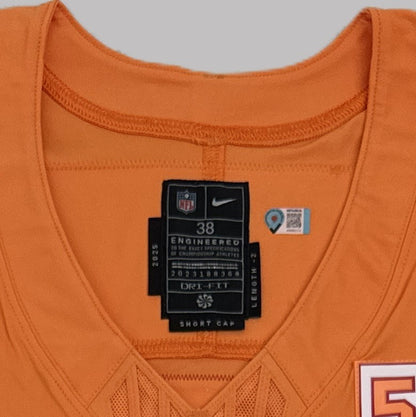 Bucky Irving GAME ISSUED Tampa Bay Buccaneers Nike NFL Creamsicle Jersey Inc.COA