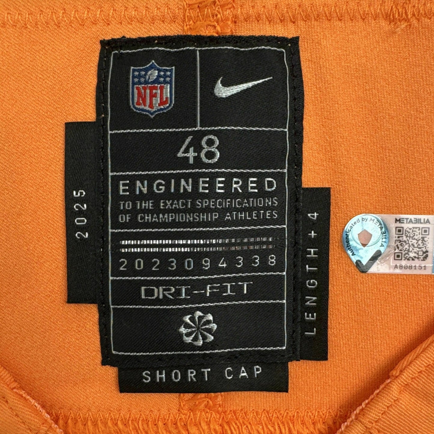 Vita Vea GAME ISSUED 💪 Tampa Bay Buccaneers Nike On-Field NFL Creamsicle 🟧Jersey 👕 Includes COA