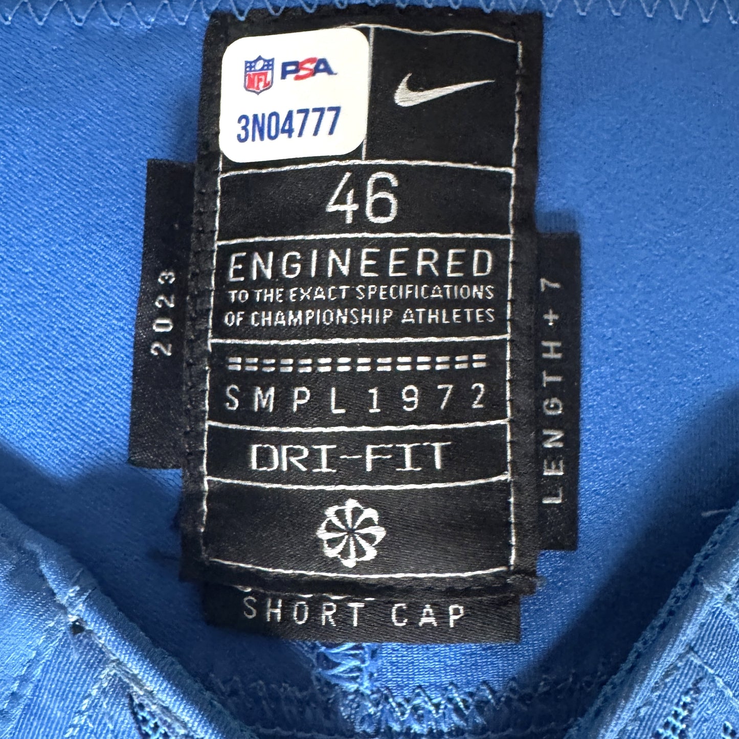 Frank Ragnow GAME WORN 💪 11/19/23 Detroit Lions 🦁 Nike NFL Jersey 👕 vs. Chicago Bears Salute 2 Service game  Inc. PSA Certification 🛡️