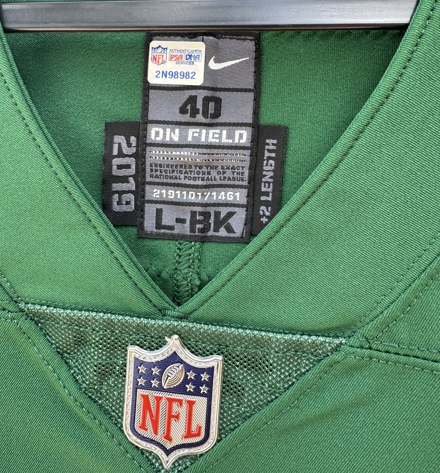 C.J. Mosley Hand Signed ✍️ New York Jets AUTHENTIC Nike NFL Jersey 👕 Also inc. PSA COA📄