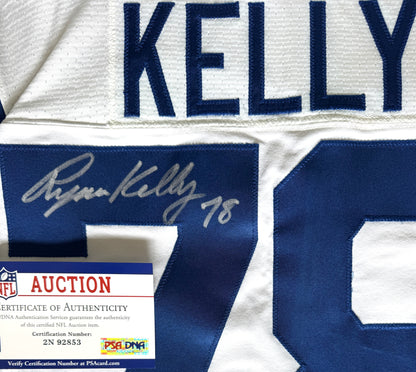 Ryan Kelly Signed ✍️ GAME WORN 10/06/22 Indianapolis Colts On-Field NFL Jersey 🎽 vs. Denver Broncos Also includes PSA Authenticity 🛡️