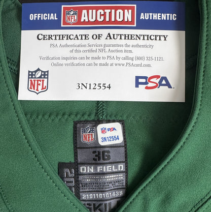 Sauce Gardner Signed ✍️ New York Jets AUTHENTIC Nike NFL Jersey 👕 Inc. PSA Certificate of Authenticity 📏