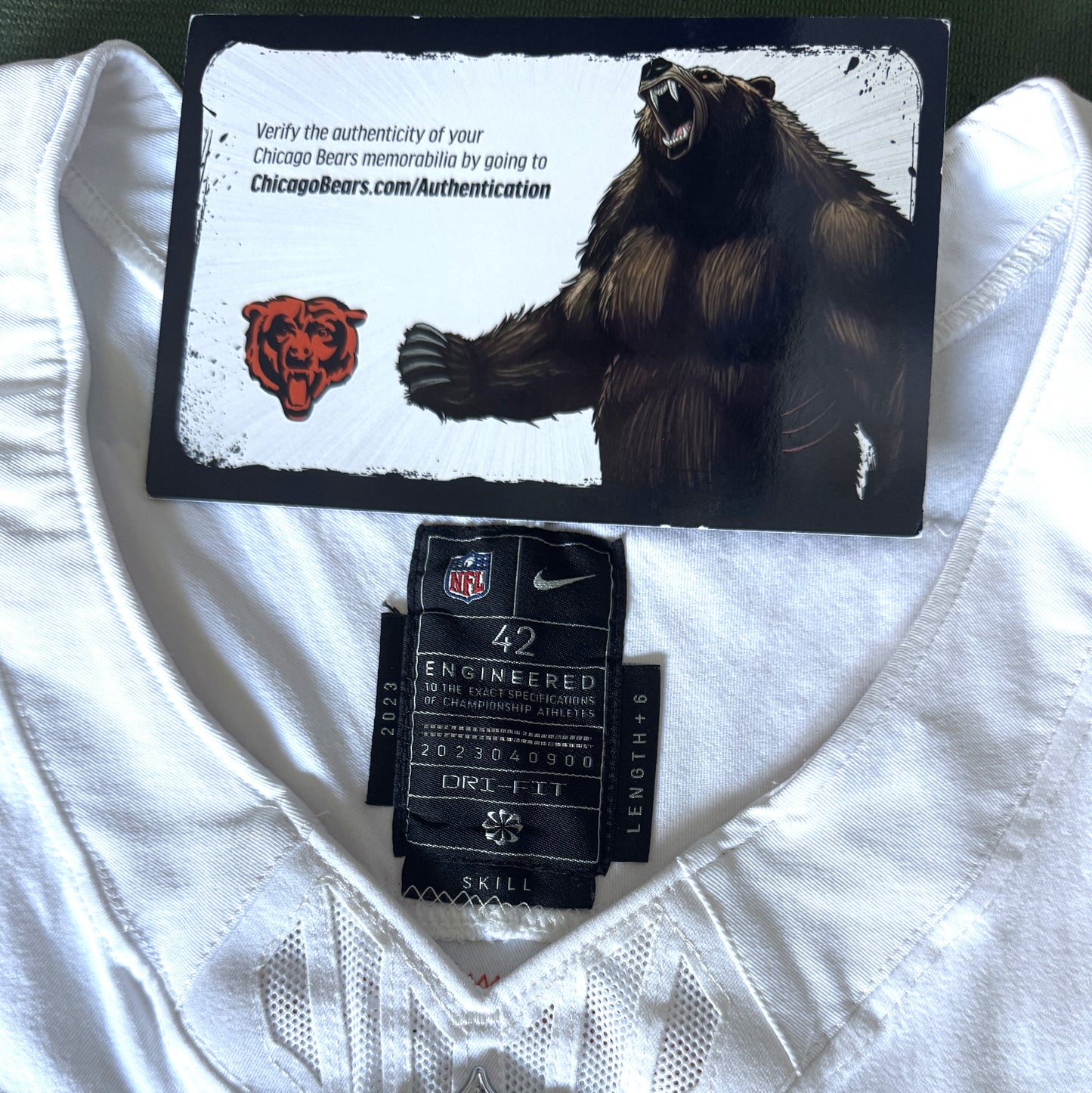 Cairo Santos GAME WORN 💪 09/22/24 Chicago Bears Nike NFL Jersey vs Indianapolis Colts Inc COA 🛡️