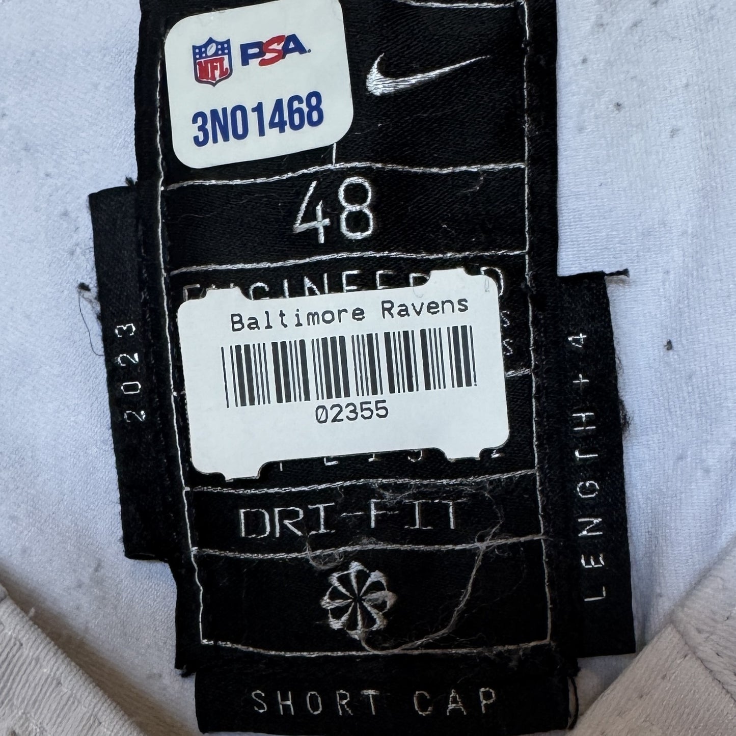 Morgan Moses GAME-WORN💪10/15/23 Baltimore Ravens💜Nike NFL Jersey vs.Titans🌍vs. Titans (London Game)