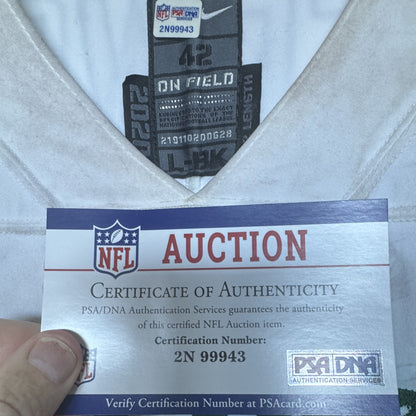 Jamien Sherwood GAME WORN 10/10/21 PHOTO MATCHED 📸 New York Jets NFL Jersey vs Atlanta Falcons Also includes PSA COA 🛡️