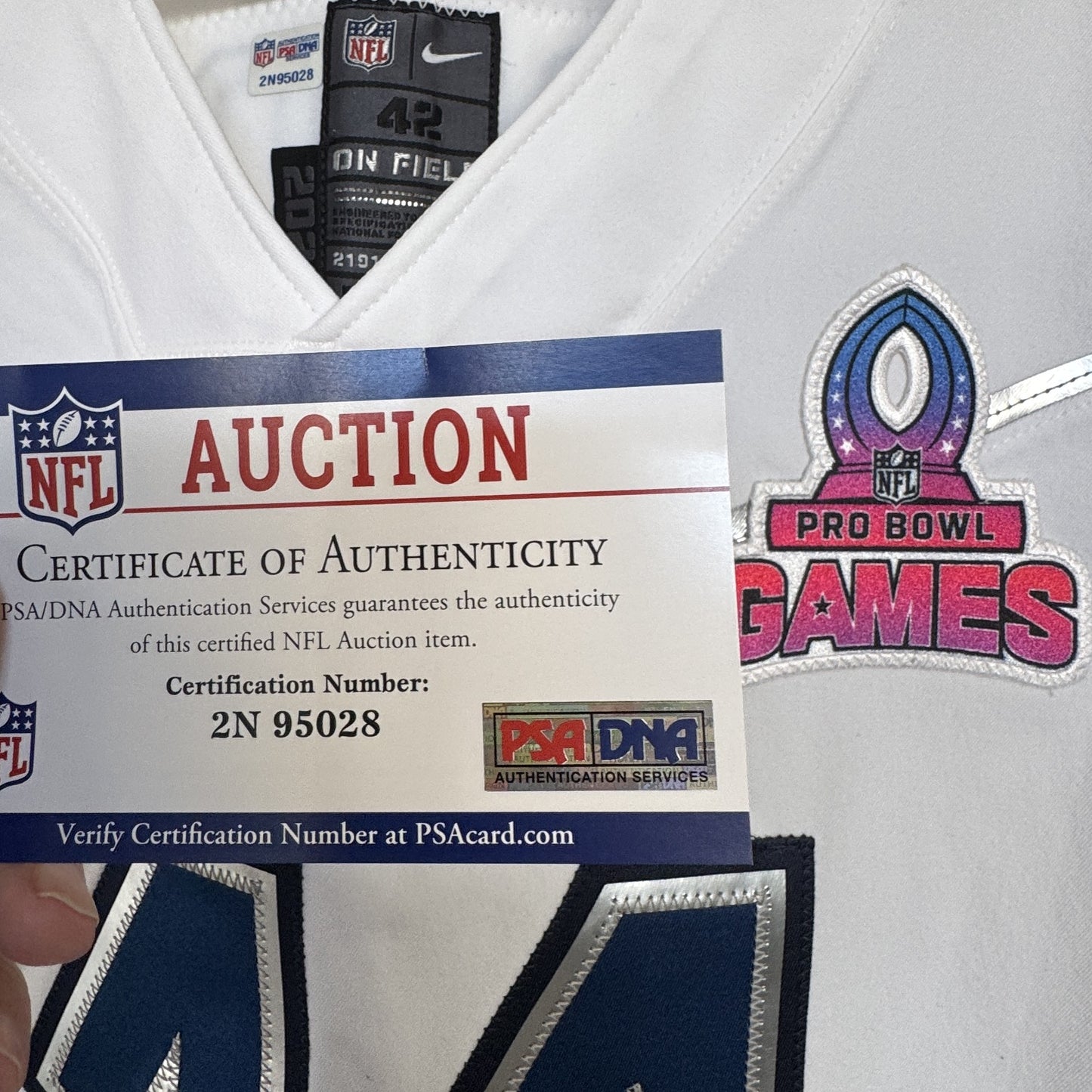 Micah Parsons GAME ISSUED 💪 Dallas Cowboys Pro Bowl Games Nike NFL Jersey 👕 Also includes COA