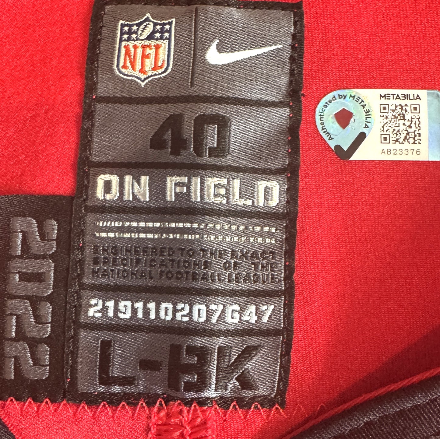 Sean Tucker GAME-WORN💪09/15/25 Tampa Bay Buccaneers🏴‍☠On-Field NFL Jersey👕vs.Houston Texans