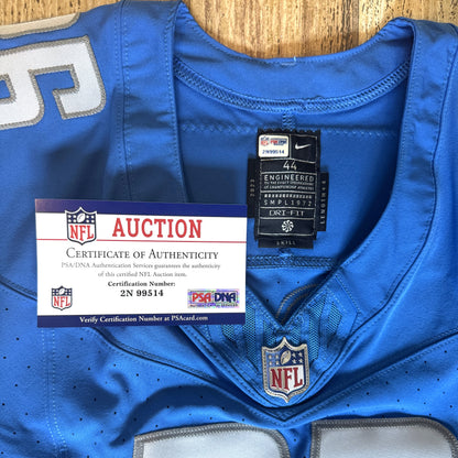 Jahmyr Gibbs SIGNED✍️Detroit Lions🦁Authentic Nike NFL Jersey👕 Also includes PSA Authentication💥