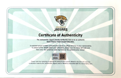 Daniel Thomas GAME WORN 💪 12/22/2024 Jacksonville Jaguars 🐆 Nike NFL Jersey 👕 vs. Las Vegas Raiders