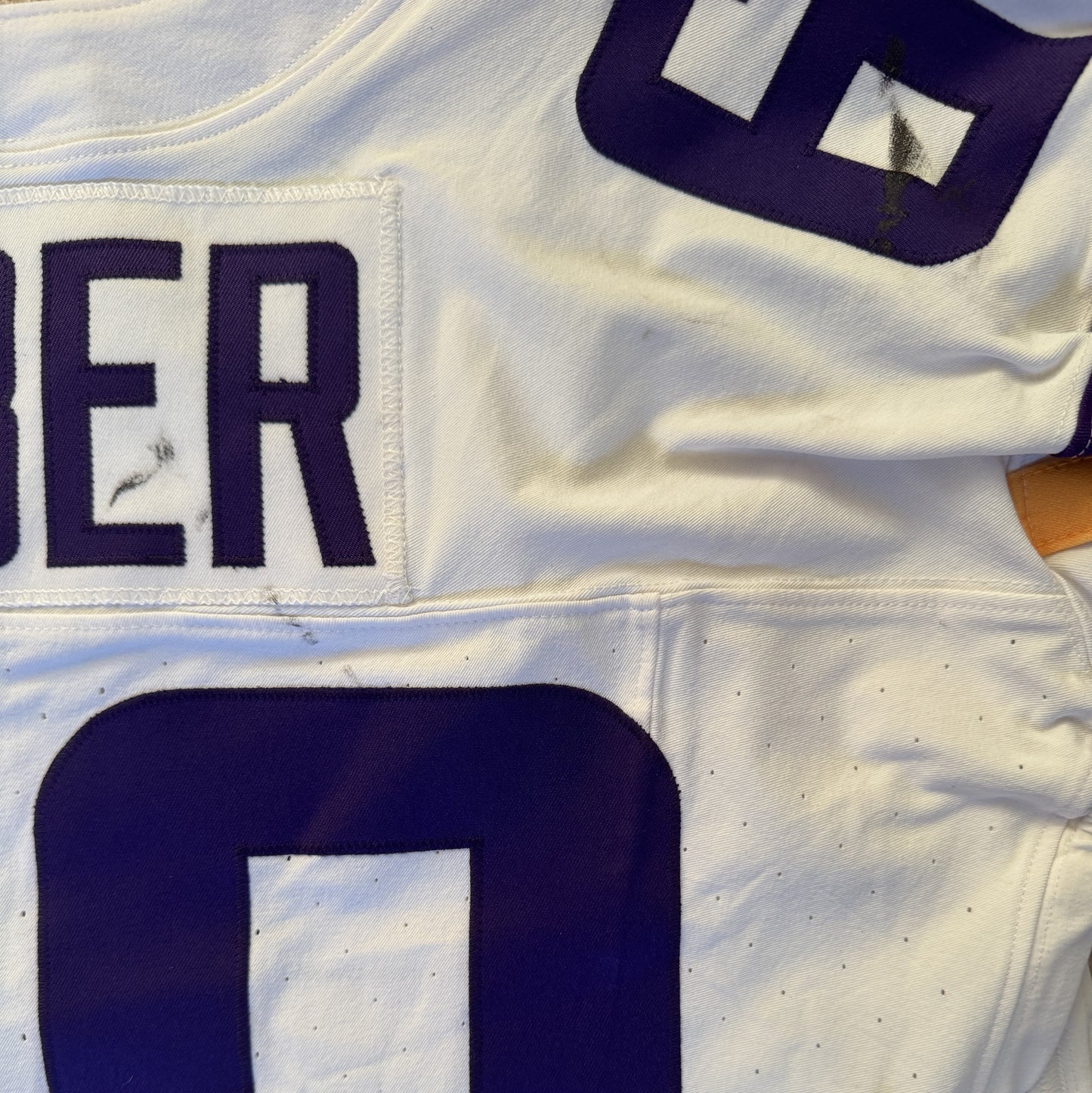 Joe Huber GAME WORN 💪 09/28/25 Minnesota Vikings vs Pittsburgh Steelers Nike NFL Jersey Also includes PSA Authentication