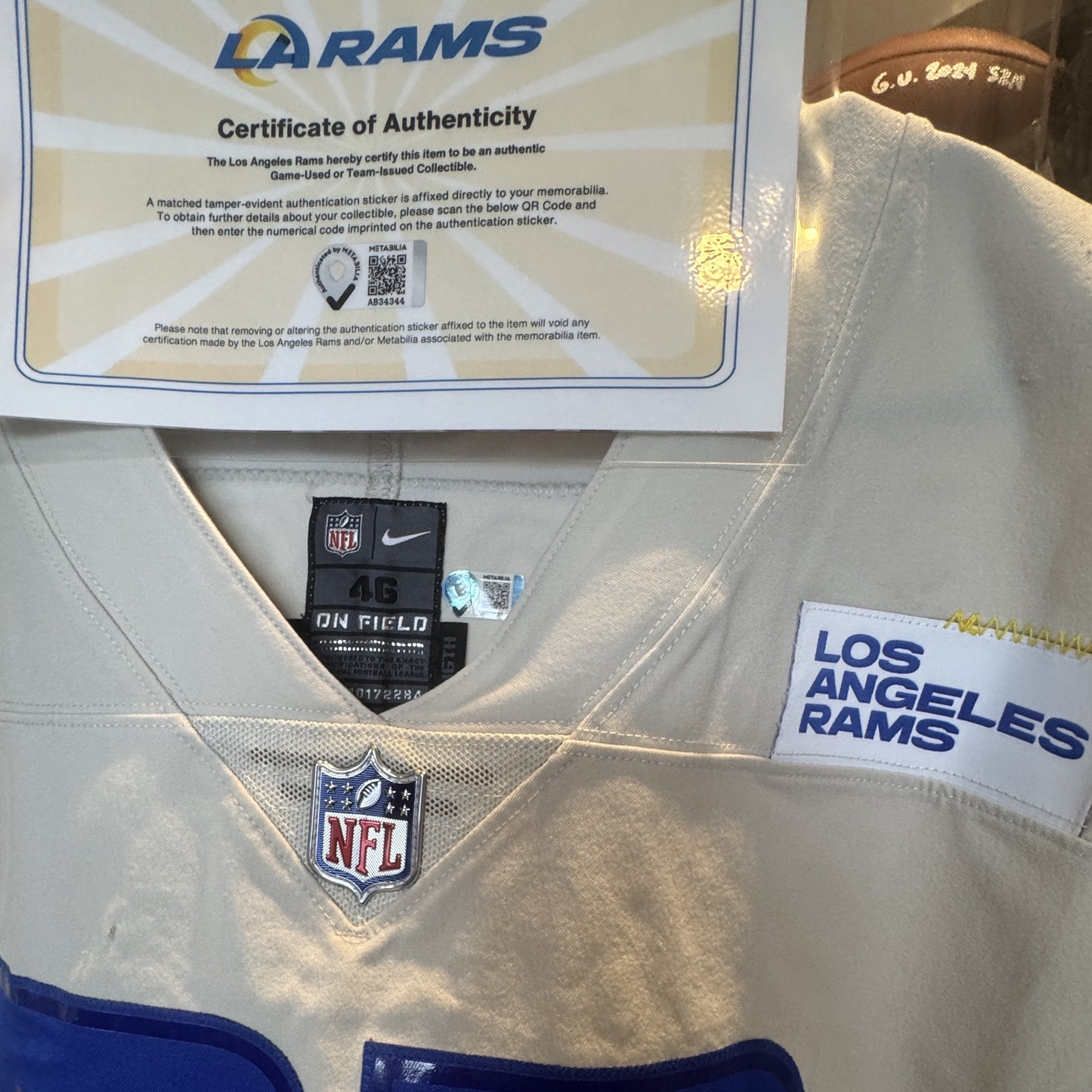 Alaric Jackson GAME ISSUED Los Angeles Rams Nike NFL On-Field Jersey 👕 Inc. COA 🔥