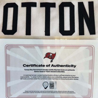 Cade Otton GAME-WORN💪Tampa Bay Buccaneers On-Field NFL Jersey🎽vs. Steelers🔥
