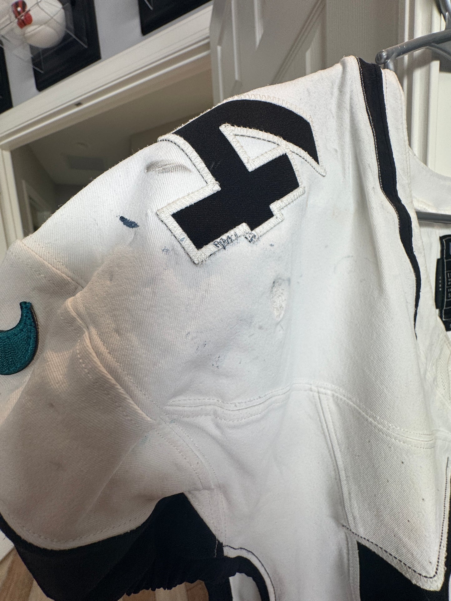 Cam Robinson GAME USED 💪 10/13/24 Jacksonville Jaguars 🐆 Nike NFL Jersey 👕 Inc. PSA COA 🛡️ vs. Chicago Bears (NFL London Game) 🌍