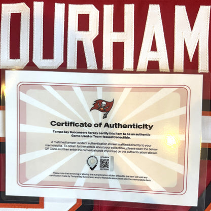 Payne Durham GAME-WORN💪09/15/25 Tampa Bay Buccaneers🏴‍☠On-Field NFL Jersey👕vs.Houston Texans