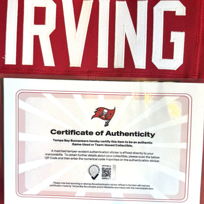 Bucky Irving GAME ISSUED 💪 Tampa Bay Buccaneers On-Field Nike NFL Red Jersey 🎽 Also includes Certificate of Authenticity 🛡️