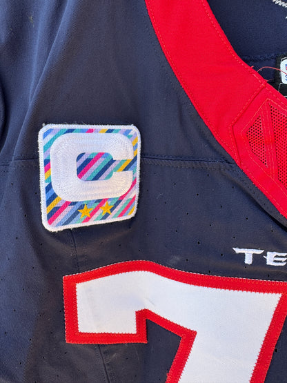 Laremy Tunsil GAME WORN 💪 10/15/2023 PHOTO MATCHED 📸 Houston Texans Nike NFL Jersey🎽 vs. New Orleans Saints (Crucial Catch Game)