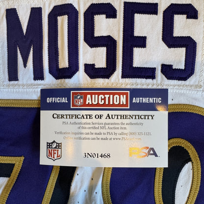 Morgan Moses GAME-WORN💪10/15/23 Baltimore Ravens💜Nike NFL Jersey vs.Titans🌍vs. Titans (London Game)