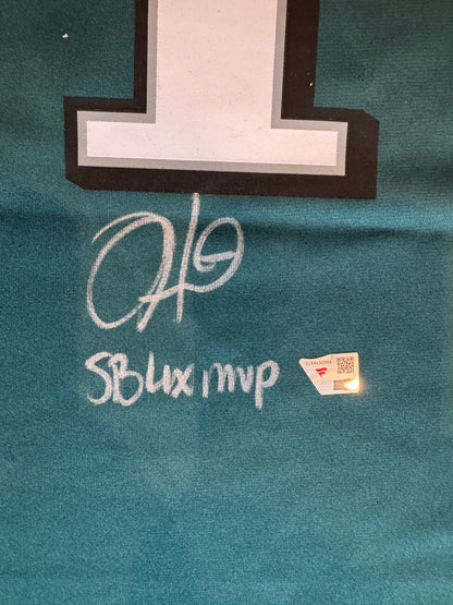 Jalen Hurts Signed✍️Philadelphia Eagles🦅Super Bowl LIX Champions Nike Jersey with "SB LIX MVP" Inscription