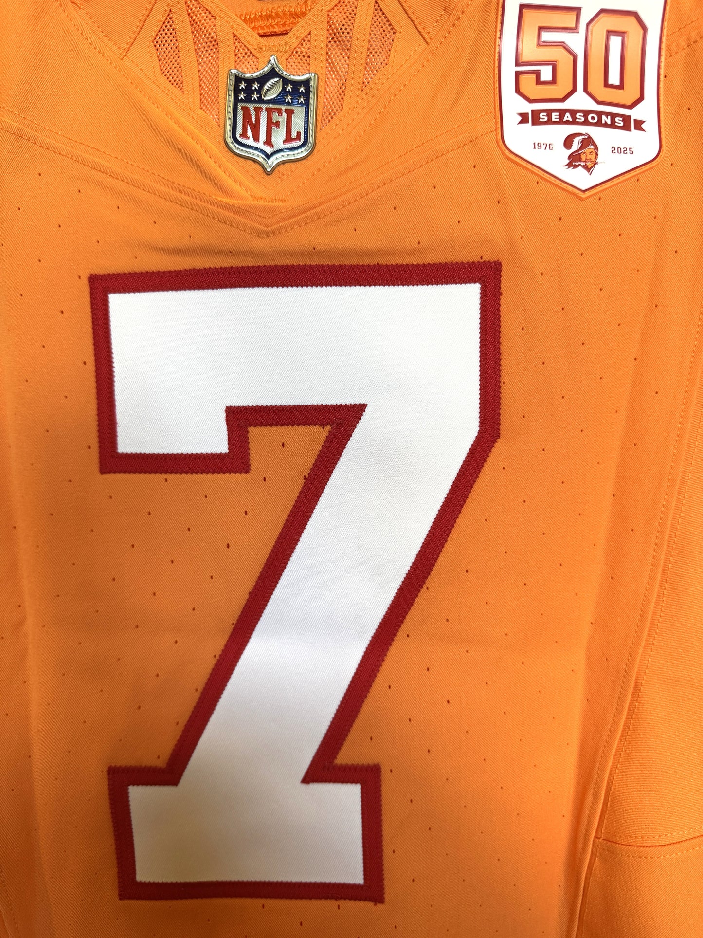 Bucky Irving GAME ISSUED Tampa Bay Buccaneers Nike NFL Creamsicle Jersey Inc.COA