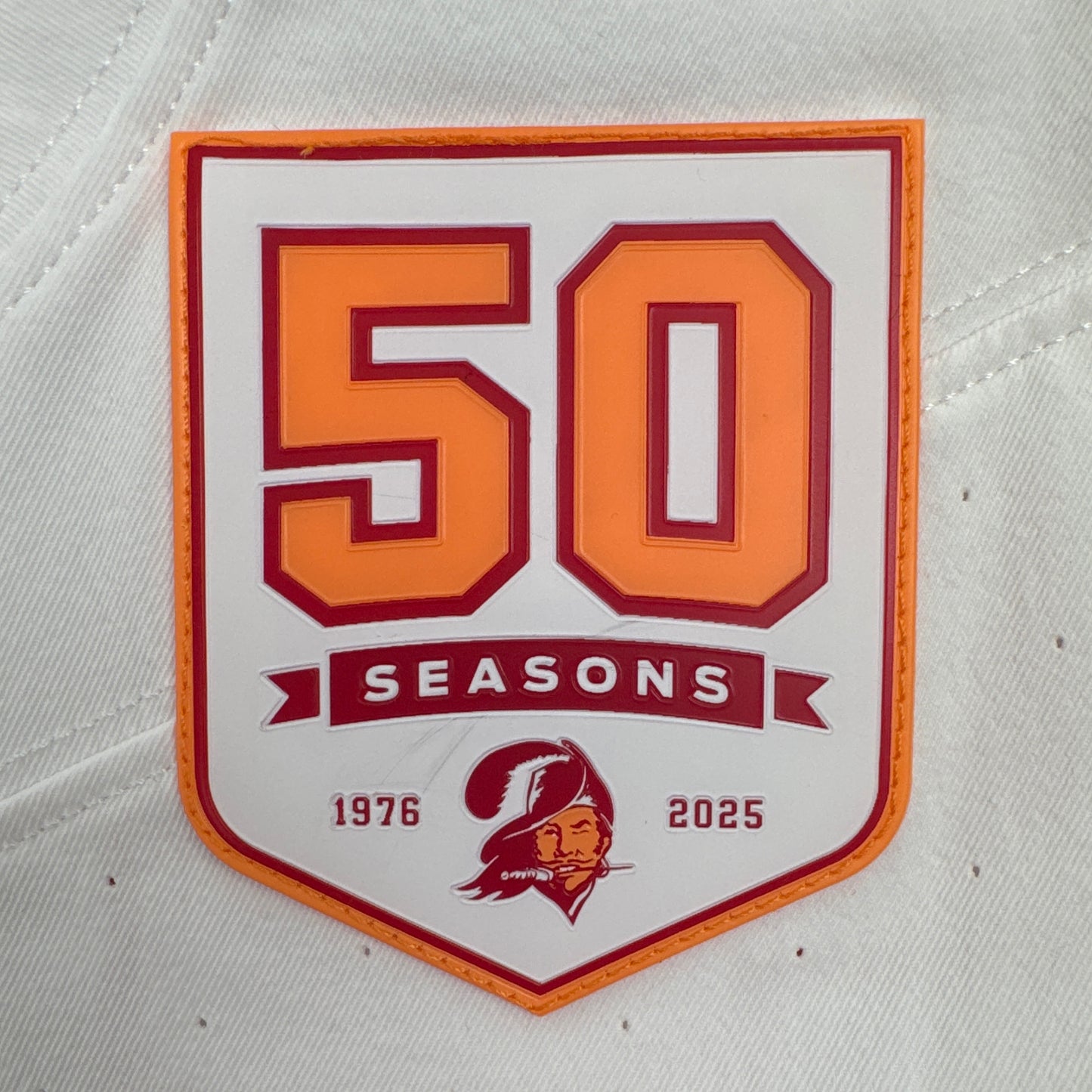 Mike Evans GAME-ISSUED🔥Tampa Bay Buccaneers Nike NFL Iconic 1976 Jersey👕 Inc. 50 Seasons Patch