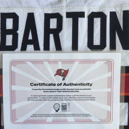 Graham Barton GAME-WORN💪09/23/25 Buccaneers On-Field NFL Jersey👕vs.Eagles🦅