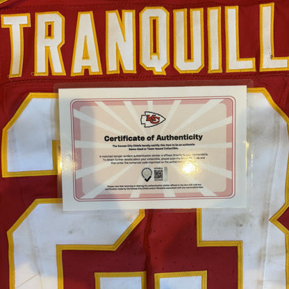 Drue Tranquill GAME-USED💪09/28/25 Kansas City Chiefs NFL Jersey🎽vs. Baltimore Ravens