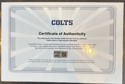 Zaire Franklin SIGNED ✍️ TEAM ISSUED 💪 Indianapolis Colts 🐎 Nike NFL Jersey 👕 Inc.COA📄