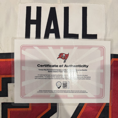 Bryce Hall GAME-WORN 8/23/25 Tampa Bay Buccaneers OnField NFL Jersey vs.Bills