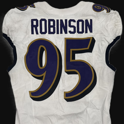 Tavius Robinson GAME-WORN💪09/07/2025 Baltimore Ravens💜NFL Jersey vs. Buffalo Bills🦬